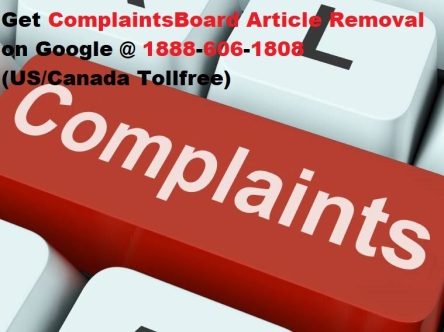 ComplaintsBoard Removal Google
